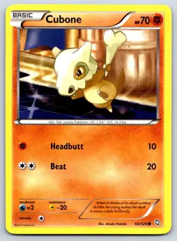 Cubone - BW Dragons Exalted 60/124 Atsuko Nishida Pokemon 151 Card LP - Image 1
