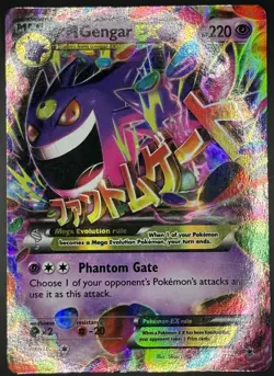 Pokemon TCG Mega Gengar EX Holo Card XY Phantom Forces 35/119 MP - Image 1