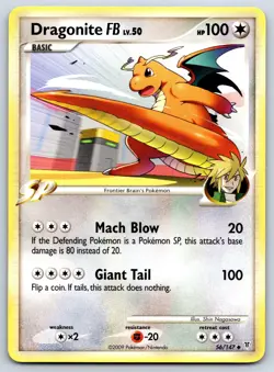 Dragonite FB - Platinum Supreme Victors 56/147 Pokemon 151 Card LP - Image 1
