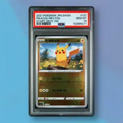 Pikachu - Reverse Holo - PSA 10 - Start Deck 100 S1 127/414 Pokemon Card - Image 1