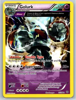 Golurk - XY Ancient Origins 35/98 Rare Ancient Trait kawayoo Pokemon Card NM - Image 1