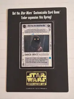 Star Wars CCG Swccg Promo card R'kik D'nec, Rare Unpunched Very Hard To Find! - Image 1