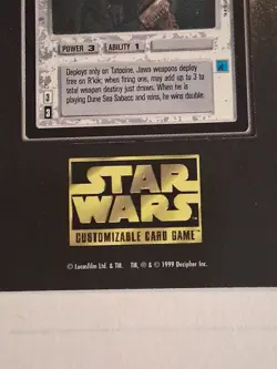 Star Wars CCG Swccg Promo card R'kik D'nec, Rare Unpunched Very Hard To Find! - Image 4