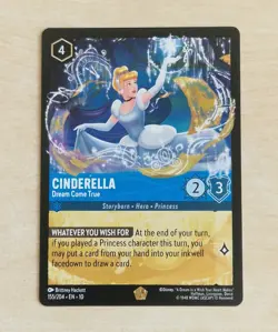 Cinderella Dream Come True 155/204 Legendary Card - Disney Lorcana - Image 1
