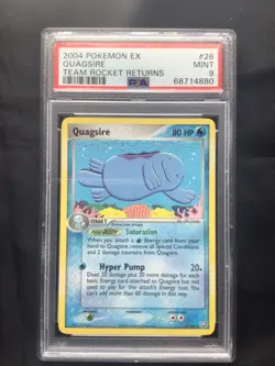 Pokemon Cards: EX Team Rocket Returns Rare: Quagsire 26/109: PSA 9 - Image 1