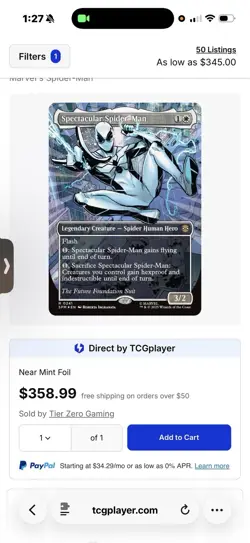 Spectacular Spider-Man (0241) (Borderless) (Textured Foil) Marvel's - Image 3