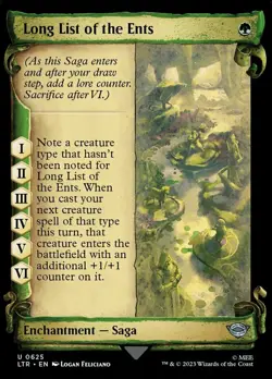Long List of the Ents - Foil - Showcase Scrolls x1 - Universe Beyond: The Lord o - Image 1