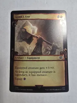 Gimli's Axe (Showcase Scrolls) Universes Beyond: the Lord of the Rings Foil - Image 1