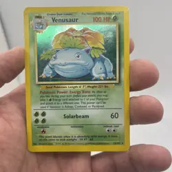 Pokemon TCG Venusaur Base Set Holo Unlimited Rare - Image 1