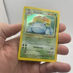 Pokemon TCG Venusaur Base Set Holo Unlimited Rare - Image 3