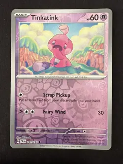 POKEMON TCG TINKATINK 101/193 PALDEA EVOLVED RARE REVERSE HOLO ENGLISH - Image 1