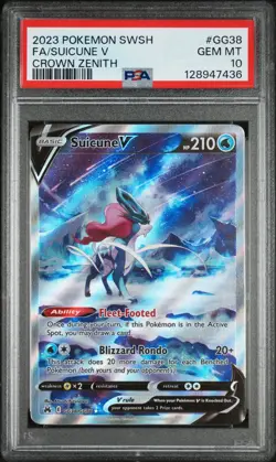 2023 Pokemon Sword And Shield Crown Zenith Suicune V Fa Crown Zenith PSA 10 - Image 1