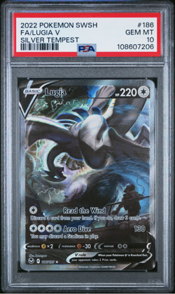 Lugia V Alternate Art #186 Silver Tempest 2022 SWSH Pokemon Graded PSA 10 GEM MT - Image 1