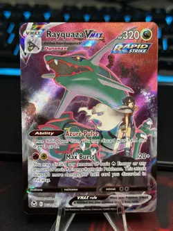 Pokemon TCG Rayquaza Vmax TG20/TG30 Silver Tempest NM/M - Image 1