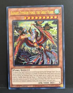Yugioh! Radiant Typhoon Fonix, the Great Flame 1st Ed Ultra Rare DOOD-EN017 NM - Image 1