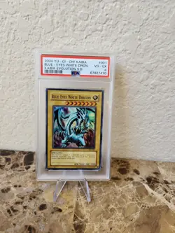 2004 Yu-Gi-Oh! Starter Deck Kaiba Evolution Blue-Eyes White Dragon SKE-001 PSA 4 - Image 1