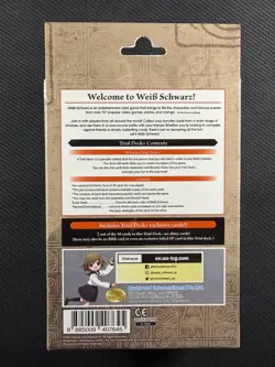 Weiss Schwarz Sealed Avatar The Last Airbender Trial Deck 50 Cards - Image 2