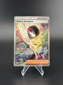 Pokemon TCG Erika's Invitation 203/165 SV 151 Special Illustration Rare Card - Image 1