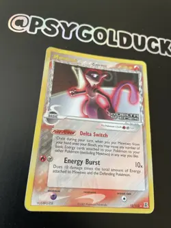 1x Mewtwo (Delta) - 12/113 - Holo Rare - Reverse Holo Moderately Played Pokemon - Image 2