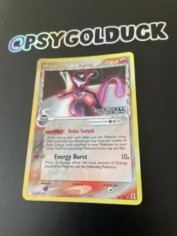 1x Mewtwo (Delta) - 12/113 - Holo Rare - Reverse Holo Moderately Played Pokemon - Image 3