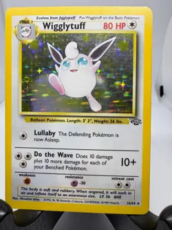 1999 Pokemon TCG Wigglytuff Holo Rare #16/64 Jungle Unlimited LP - Image 2