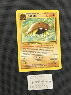 Pokemon WOTC Fossil Set - Kabuto - 50/62 - Unlimited Common - NM/VLP - Image 3