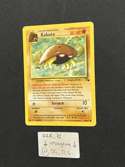 Pokemon WOTC Fossil Set - Kabuto - 50/62 - Unlimited Common - NM/VLP - Image 4