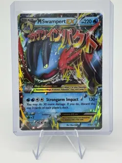 Pokemon TCG XY Black Star Promo M Swampert EX XY87 Holo Standard Size - Image 1