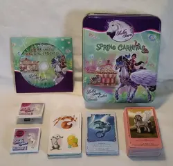 Bella Sara Tales Spring Carnival Tin Box - DVD & 142 Cards Part Of Set - Image 1