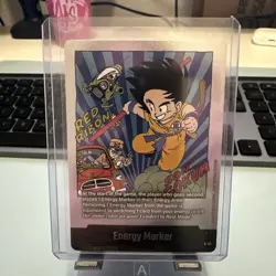 Son Goku E-47 Silver Energy Marker Dragon Ball Manga Booster Card Fusion World - Image 1