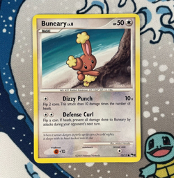 Buneary 12/17 POP Series 9 Promo Set Pokemon Card 2009 NM - Image 1