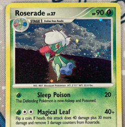Roserade 17/132 Holo Rare Secret Wonders Set Pokemon Card 2007 NM - Image 2