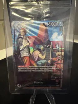 Shanks (2025 PSA Magazine Promo) OP09-001 One Piece Promotion Cards Foil Sealed - Image 3