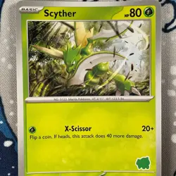 Scyther My First Battle Deck Promo Exclusive Pokemon Card Bulbasaur Stamp NM - Image 2