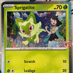 Sprigatito SVP191 Black Star Promo Holo Stamped Pokemon Horizons Card 2024 NM - Image 2