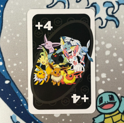 Eeveelutions Wild Card Japanese Uno Game Deck Exclusive Rare Pokemon Card NM - Image 1