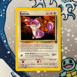 Rattata 66/82 Team Rocket Set Pokemon Card WOTC Vintage 2000 LP - Image 1