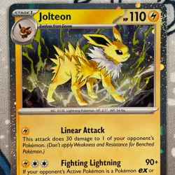 Jolteon SVP169 Black Star Promo Holo Rare Prismatic Evolutions Pokemon Card NM - Image 2