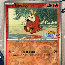 Fuecoco 029/191 Stamped Pokemon Horizons Promo Reverse Holo Pokemon Card NM - Image 2
