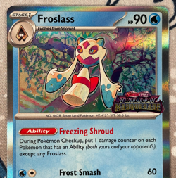 Froslass SVP117 Prerelease Black Star Promo Holo Stamped Pokemon Card 2024 NM - Image 2