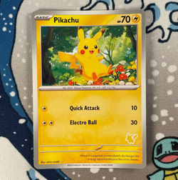 Pikachu My First Battle Deck Promo Exclusive Pikachu Stamp Pokemon Card NM - Image 1