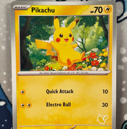 Pikachu My First Battle Deck Promo Exclusive Pikachu Stamp Pokemon Card NM - Image 2