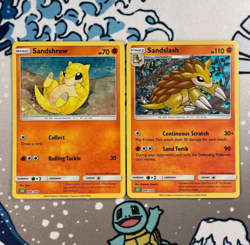 Sandshrew 008/034 + Sandslash 009/034 Pokemon TCG Classic Collection Card Lot NM - Image 1
