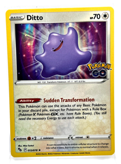 Ditto 053/078 Holo Pokemon Card 2022 Pokemon Go - Image 1