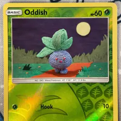 Oddish 6/214 Reverse Holo Sun & Moon Unbroken Bonds Pokemon Card 2019 LP/NM - Image 2