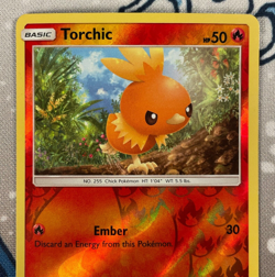 Torchic 25/168 Reverse Holo Sun & Moon Celestial Storm Pokemon Card 2018 NM/LP - Image 2