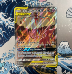 JUMBO Espeon & Deoxys GX SM240 Holo Promo OVERSIZED Sun & Moon Pokemon Card - Image 1