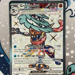 Greninja EX 198/167 Full Art Ultra Rare Twilight Masquerade Pokemon Card 2024 NM - Image 2