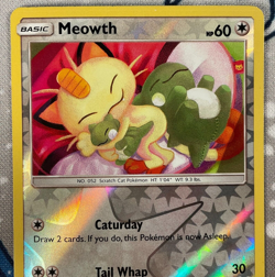 Meowth 147/214 Reverse Holo Sun & Moon Unbroken Bonds Pokemon Card 2019 NM - Image 2