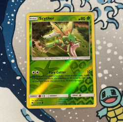 Scyther 3/214 Reverse Holo Sun & Moon Lost Thunder Pokemon Card 2018 LP - Image 1
